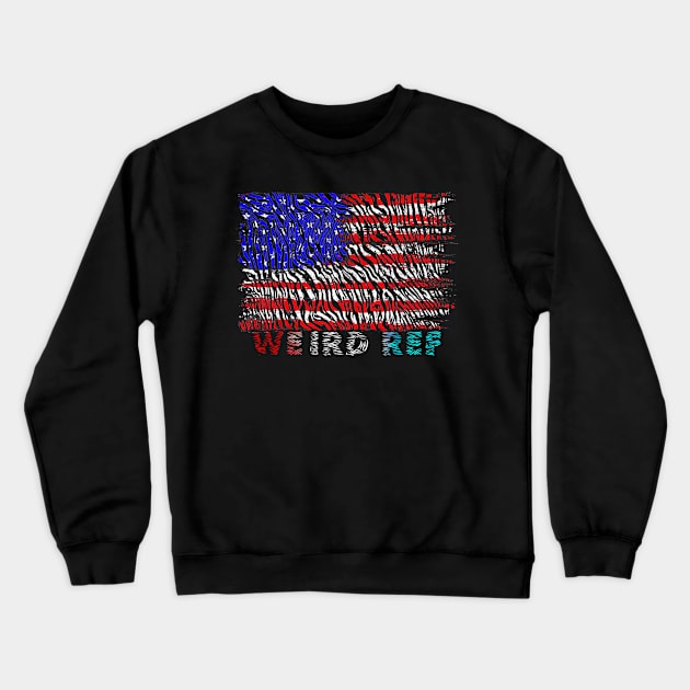 USA WEIRD REF Crewneck Sweatshirt by Evolved Designs